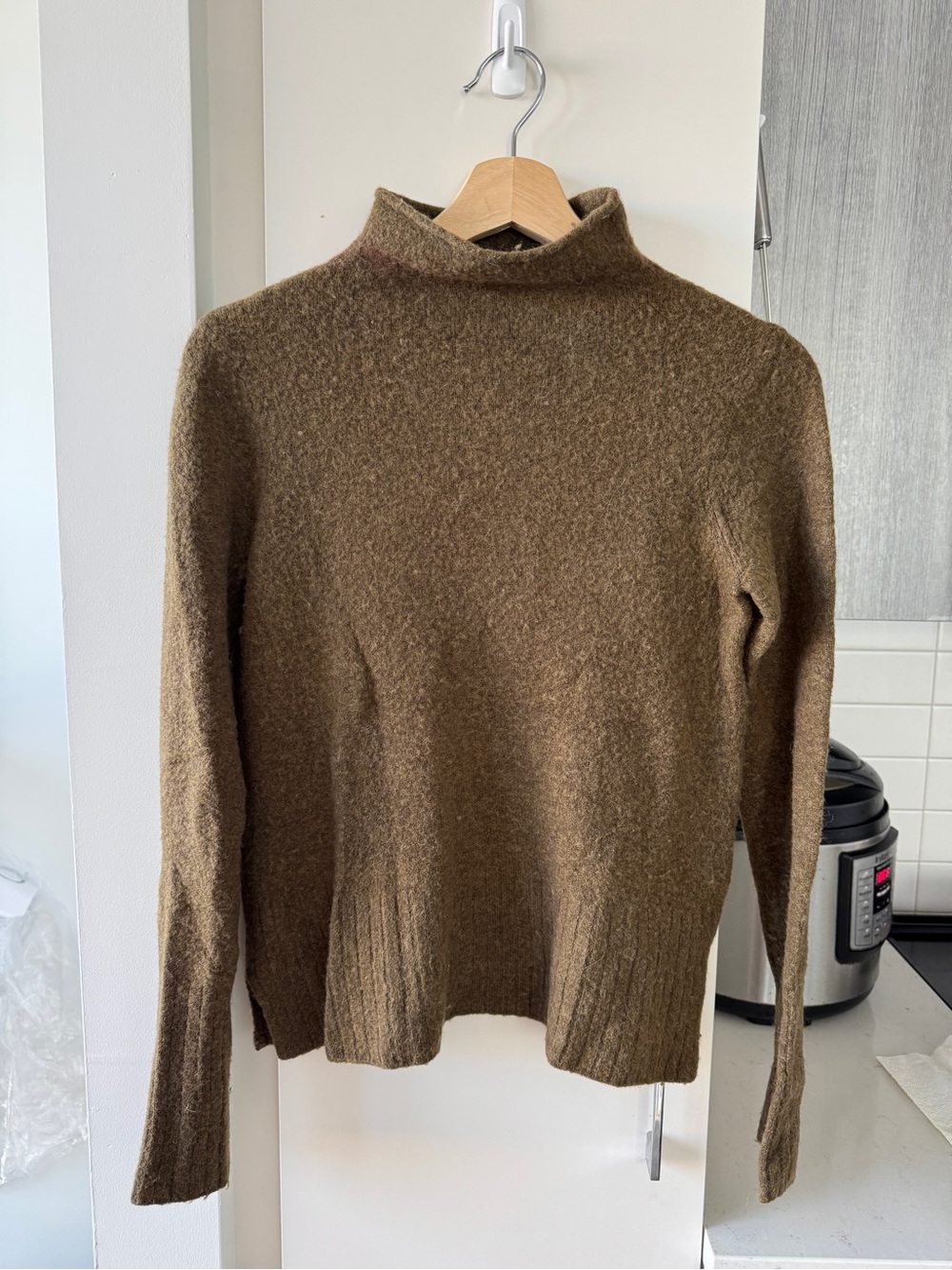 Madewell Olive-Brown Turtleneck Sweater